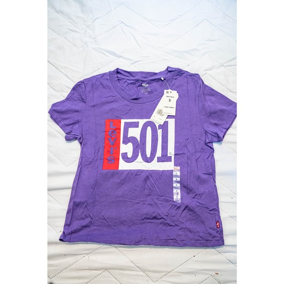 Levi's Surf Cotton Graphic T-Shirt - Purple, Sm - Picture 2 of 4